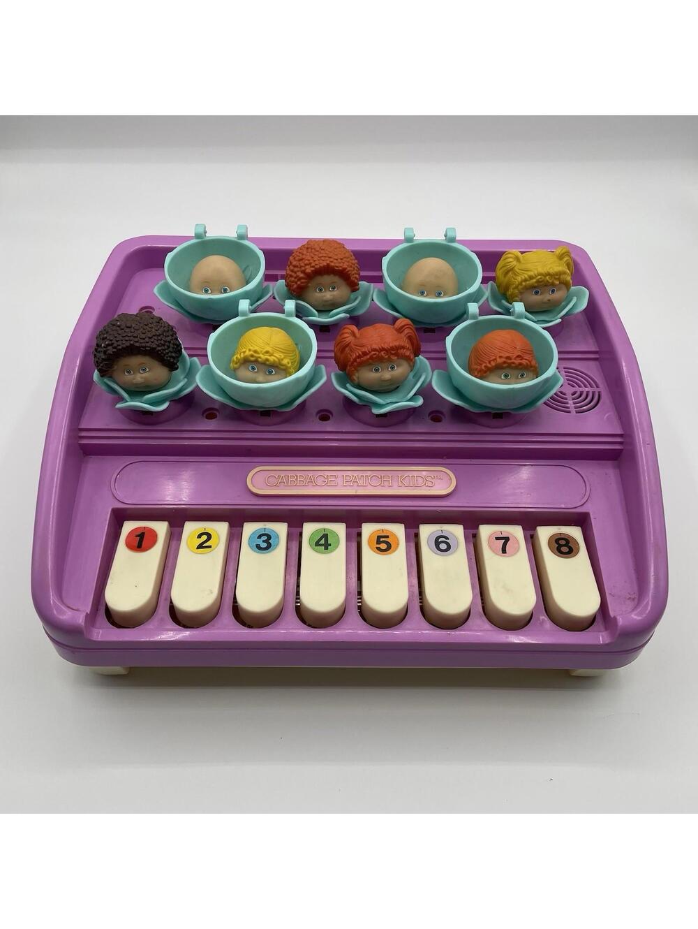 Rare Vintage 1985 Cabbage Patch Kids Keyboard Piano Players WORKS MISSING PIECES
